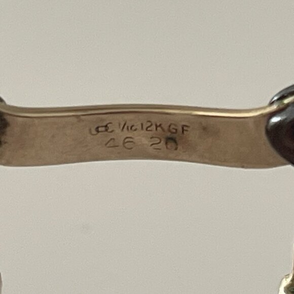 Vintage 50's Cat Eye Rhinestone FRAMES ONLY S/C 1/10 12k Gold Filled Glasses USA - Picture 16 of 16